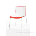 Design italien moderne Bi-Color PP Plastique Chaises de restauration